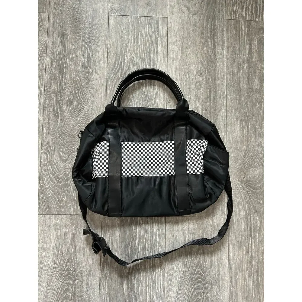 Kid's Checkered Duffle Bag Travel Tote Bag